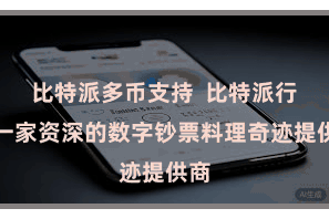 比特派多币支持  比特派行为一家资深的数字钞票料理奇迹提供商